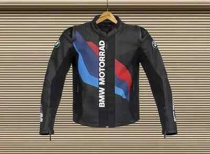 New BMW Motorrad Leather Motorbike Jacket MotoGP BMW Motorcycle Biker Jacket - Picture 1 of 4