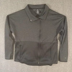 Champion Athletic Jacket Mens Large Zip Front Pockets Polyester Dark Gray Black - Picture 1 of 14