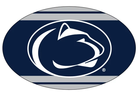 PENN STATE OVAL STRIPED MAGNET-PENN STATE NITTANY LIONS CAR MAGNET-NEW FOR 2016! Cover