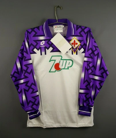 Fiorentina jersey small 1992 1993 away long sleeve shirt soccer Lotto ig93 Cover
