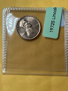 One (1) 1972 S Lincoln Memorial Penny brillante non in circolazione (BU) - Foto 1 di 6