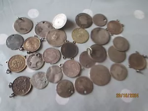 COLLECTION OF OLD WORN SILVER COINS(29) - Picture 1 of 6