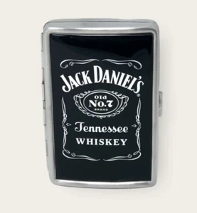 Jack Daniels King Size Portasigarette in acciaio inox Pocket Card Storage Case - Foto 1 di 6