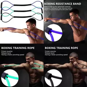 Boxing Resistance Band Exercise Cord Elastic Muscle Back Fitness Training Gym - Picture 1 of 15