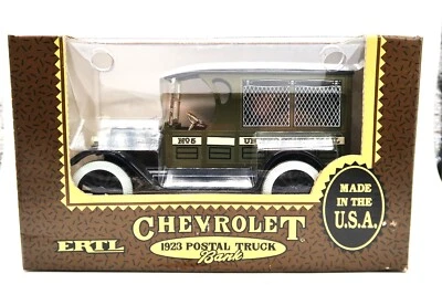 Vtg ERTL 1923 Chevrolet Postal Truck Bank #1352 NEW W/ Box 1991 - Image 1 of 4