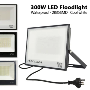 300W Flood Light 2835SMD LED 220V Spotlight Cool White Outdoor Worklight w/ Plug - Picture 1 of 15