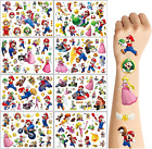 8 Sheets Temporary Tattoos for Kids Party Favors, Party Supplies Anime Cartoon F