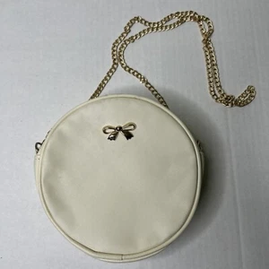 Womens Fashion Purse HandBag Mini Cream Flawed Blue ink transfer at the top - Picture 1 of 10