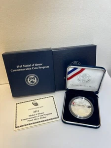 2011 Medal Of Honor Gedenkmünzenprogramm Silber Dollar in OGP - Bild 1 von 3