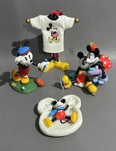 Hallmark Keepsake Ornament Mickey & Co. Skates,Snow Angel,Long Shot-2007 T-shirt - Picture 1 of 15