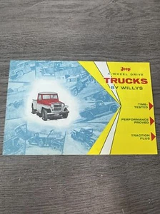 Jeep Trucks by Willys Sales Dealer Brochure Original Vintage Poster - Picture 1 of 14
