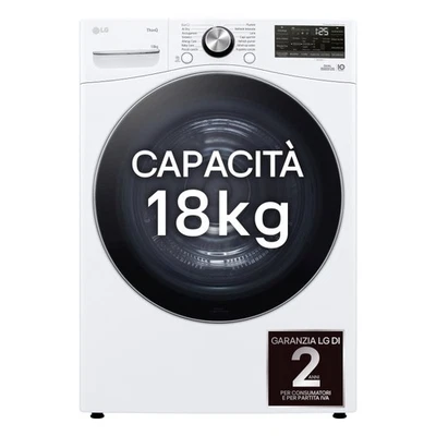 LG RH18U8AVCW Asciugatrice 18kg Pompa di calore DUAL Inverter Classe A+++, Motor - Immagine 1 di 4