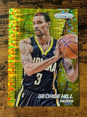 Panini Prizm George Hill #43 Gold Pulsar #10/10 Pacers 2014-15 Foto 1 de 2