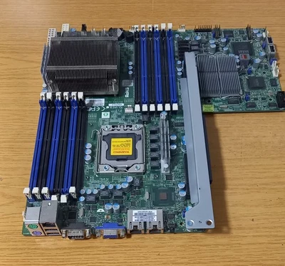 X8DTU-F SUPERMICRO MAINBOARD + XEON E5620 CPU 2.4Ghz - Image 1 of 2