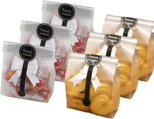 SAILING-GO 100 Pcs./Pack Translucent Plastic Bags for Cookie,Cake,Chocolate,Cand - Picture 1 of 12