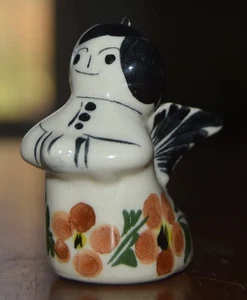Adorno de ángel mexicano de cerámica vintage de 2 pulgadas - Imagen 1 de 5