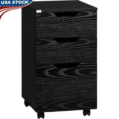 Gabinete de oficina móvil 3 cajones almacenamiento organizador enrollable debajo del escritorio soporte para archivos Foto 1 de 4
