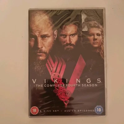 VIKINGS THE COMPLETE FOURTH SEASON SERIES 4 (FOUR) R2 DVD 6-DISC SET NEW/SEALED - Image 1 of 2