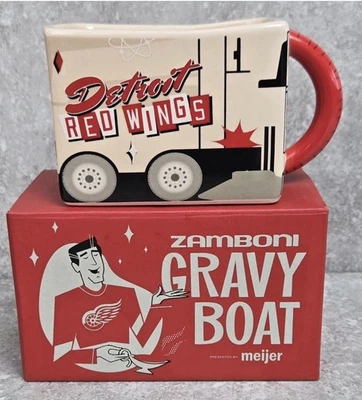 Limited Ed. Unused Promo Detroit Red Wings Zamboni Gravy Boat FREE US SHIPPING - Image 1 of 4