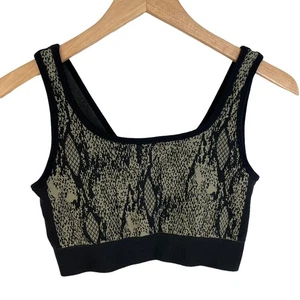 Women's Sports Bra Snake Print Activewear Athleisure Gym Workout Athletic Sporty - Picture 1 of 2