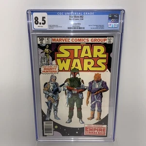 STAR WARS #42, CGC 8.5, 1980 12/80 1ª GRASA BOBBA! Marvel - Imagen 1 de 10