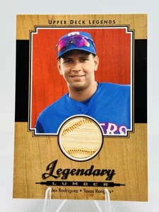 2001 Upper Deck Legends - Legendary Lumber Alex Rodriguez #L-AR (MEM) - Bild 1 von 2