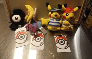 Pokemon Center Plüsch Lot 3 mit Etikett Pikachu Exc. Mit Etikett - Bild 1 von 8