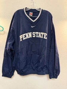 Pullover cortavientos vintage Nike Team Penn State Swoosh para hombre XXL cremallera lateral excelente - Imagen 1 de 6