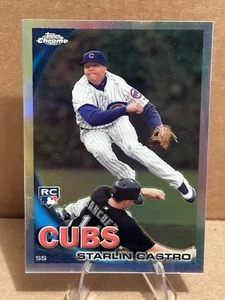 Starlin Castro 2010 Topps Chrome Refractor Update Series RC Card # CHR40 Rare - Picture 1 of 3