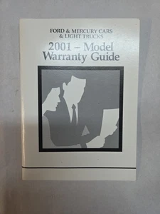 2001Ford Mercury Cars & Light Trucks Model Warranty Guide OEM 1W7J-19T201-AB - Imagen 1 de 2