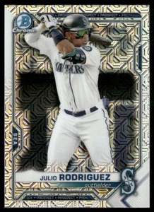 2021 Bowman #BCP-86 Julio Rodriguez Chrome Prospects Mojo Refractor - Picture 1 of 2