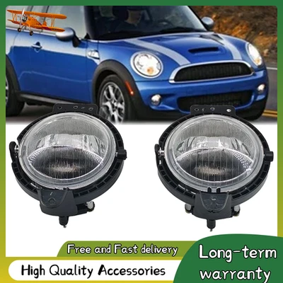 Fit For BMW Mini Cooper R55 R56 R57 R58 2007-2015 Clear Front Fog Lights w/ DRL - Изображение 1 из 4