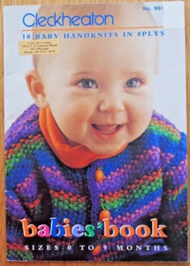 Cleckheaton Knitting Pattern Book 907 - BABIES' BOOK - 10 Designs in 8Ply 0-9Mth - Picture 1 of 5