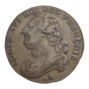 1791 12 Deniers France  Louis XVI Paris Mint Year 3 De La Lib Revolutionary 10A - Picture 1 of 2