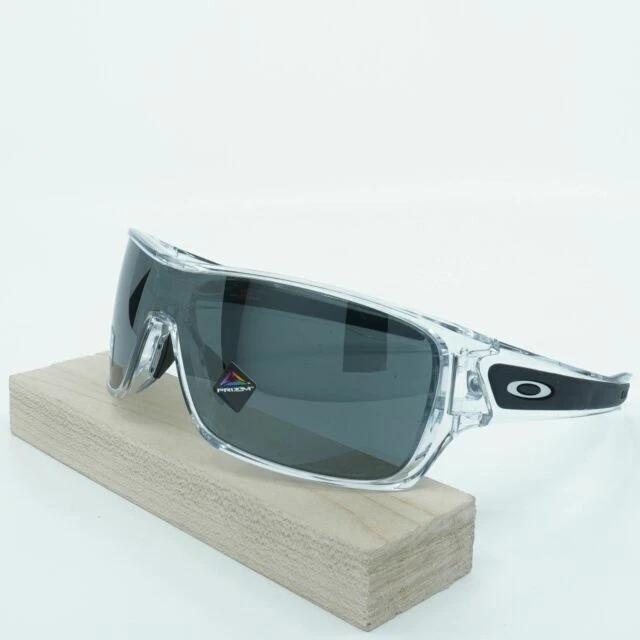 Oakley OO9307 Turbine Rotor Men's Rectangular Sunglasses - Polished Clear/Prizm Black Polarized