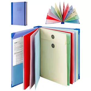 VINTS Folio Document OrganizerBound Expanding File Folders with Colorful Enve... - Picture 1 of 8