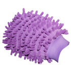 Microfaser Staubwischer Handschuh Putzhandschuh Autowaschhandschuh Violett