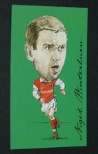 GOLDEN ERA CARD STUBBS FOOTBALL 2001 ARSENAL GUNNERS NIGEL WINTERBURN 1987-2000