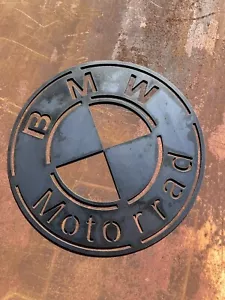Letrero de acero BMW coche garaje lata de aceite tienda concesionario serie motocicleta moto - Imagen 1 de 6
