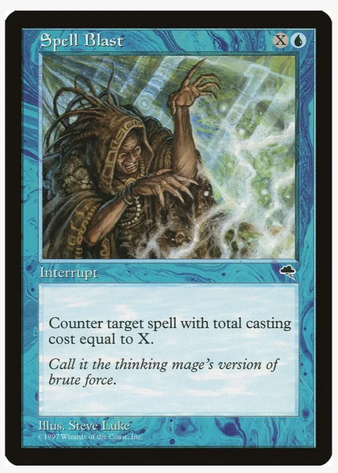 Vintage Magic the Gathering Cards Spell Blast (x4) PLAYSET MtG Tempest - Image 1 of 1
