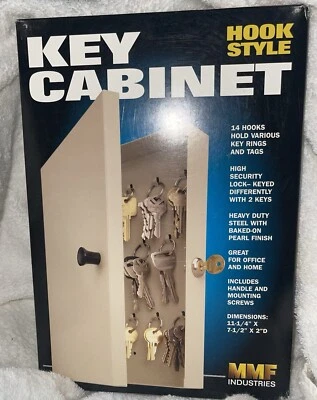 MMF Industries Mounting 14 Hook Key Metal Cabinet with Key Lock (NEW) - Image 1 of 4
