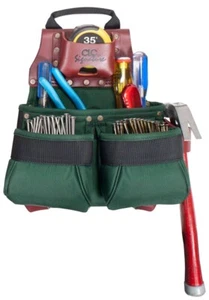 NEW Custom Leathercraft 51838 10 Pocket Ballistic Nylon Nail & Tool Bag 7347073 - Picture 1 of 1