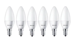 Philips LED Candle 4W CorePro 25W Small Screw Warm E14 SES B35 Non Dim 6 Pack - Picture 1 of 7