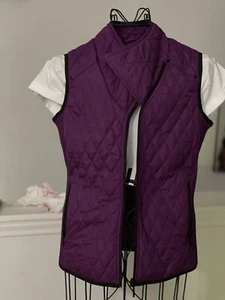 G.G Blue Quilted Womens PURPLE Size Small Vest - Picture 1 of 12