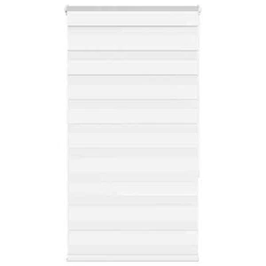 vidaXL Zebra Blind White 70x150 cm Fabric Width 65.9 cm Polyester UK - Picture 1 of 11