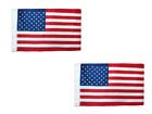 2pc US FLAG Motorcycle 7'x11' AMERICAN Replacement Sleeve fit 3/8' Pole Bike USA