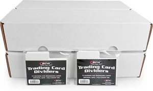 4 1000 Count Gaming Storage Box & 2 Packs Horizontal Trading Card Dividers - Picture 1 of 3