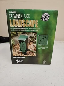 Coleman Cable Outdoor Landscape Power Stake 6 FT 3 Outlets Plug Cable 16 Guage - Picture 1 of 10