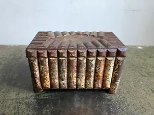 Antique Huntley & Palmers Sheet Steel Biscuit Tin Farmhouse Barn Salvage c1910s - Picture 1 of 15