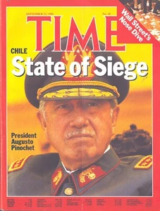Chile President Augusto Pinochet Vintage Time Magazine 1986 NO LABEL !! - Imagen 1 de 1